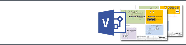 Download complete package of Black Box stencils for Microsoft Visio